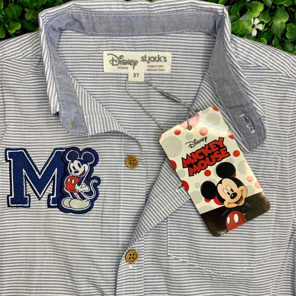 Disney Mickey Mouse Button Down Shirt